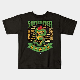 Sorcerer Tabletop Class Pen and Paper DnD Gift Kids T-Shirt